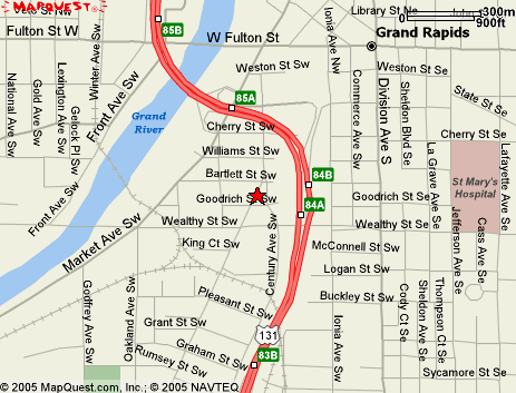 Map to the Old Firehouse office in Grand Rapids. Click for driving directions.